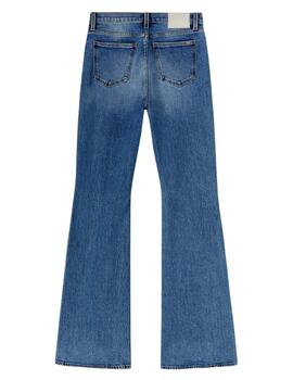 Gas Pantalones CAMILIA Z 51LL Jeans mujer flare Light Blu