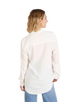 Naf Naf Camisa Blanca Ml Ecru