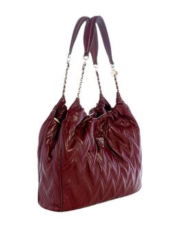 Guess Bolso Eda Large Hobo Burgundy