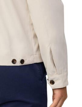 Hackett Outerwear Linen Beige