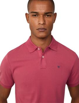 Hackett S/S Polo Cranberry Pink