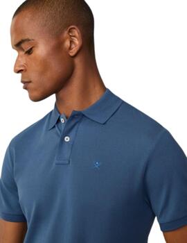 Hackett S/S Polo Dark Denim Blue