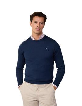 Hackett Knitwear Ink Blue