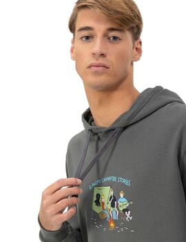 El Pulpo Sudadera Capucha Estampado Campfire Antra