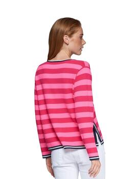 Vilagallo Punto JERSEY RY COL RAYAS ROJO ROSA