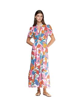 Vilagallo Vestido LEILA FLOR TROPICAL PRINT