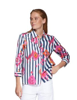 Vilagallo Camisa POLINE IKAT ROSA NARANJA RA