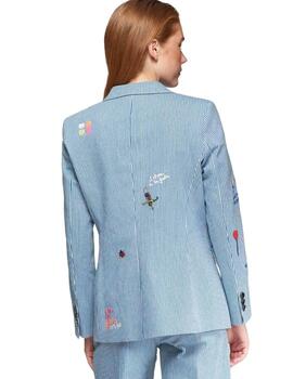 Vilagallo Chaqueta HEATHER EMB DENIM RAYA