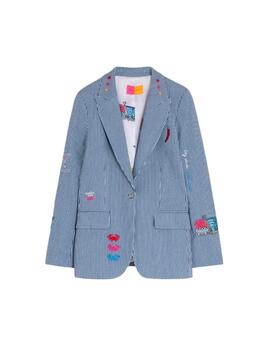 Vilagallo Chaqueta HEATHER EMB DENIM RAYA