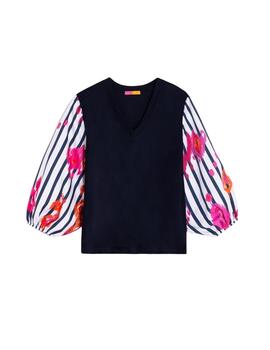 Vilagallo Camiseta MONICA IKAT ROSA NARANJA RA