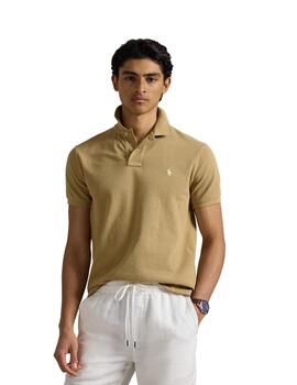 Ralph Lauren Polo Sskccmslm1-Short Sleeve-Knit Tan