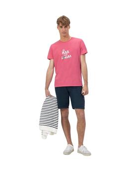 El Pulpo Camiseta  El Mar Todo Lo-Cura Rosa Chicle