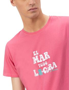 El Pulpo Camiseta  El Mar Todo Lo-Cura Rosa Chicle