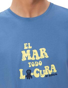 El Pulpo Camiseta  El Mar Todo Lo-Cura Índigo