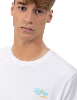 El Pulpo Camiseta Estampado Surfing Waves Blanco P