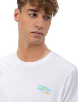 El Pulpo Camiseta Estampado Surfing Waves Blanco P