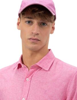 El Pulpo Camisa Lino Fucsia