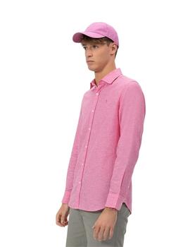 El Pulpo Camisa Lino Fucsia