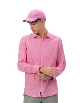 El Pulpo Camisa Lino Fucsia