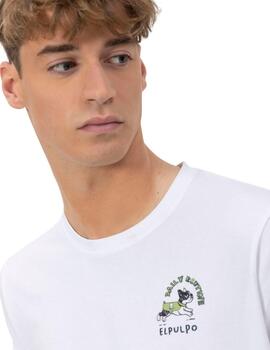 El Pulpo Camiseta Estampado Daily Routine Blanco P