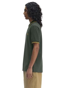 Fred Perry  Polo Crt Grn/Hnycmb