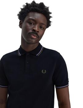 Fred Perry  Polo Navy/Ultvi/Lwgre