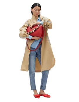 Lola Casademunt Trench Beige Cordón Ajustable Deta