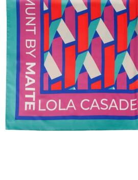 Lola Casademunt Pañuelo Satinado Estampado Geometr