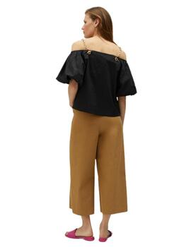 Lola Casademunt Pantalón Popel Wideleg Camel