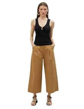 Lola Casademunt Pantalón Popel Wideleg Camel