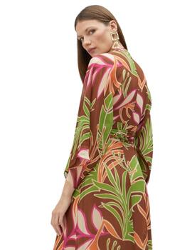 Lola Casademunt Vestido Formentera Floral Marron-V