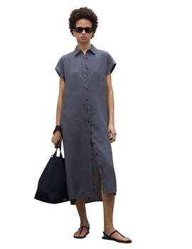 Ecoalf Amatistaalf Dress Woman Mountain   Asphalt