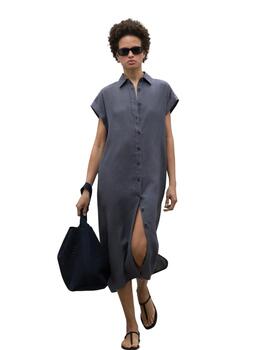 Ecoalf Amatistaalf Dress Woman Mountain   Asphalt