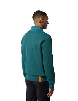 North Sails  Polo Crew Neck Knitwear 12Gg  Mediter