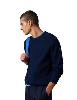 North Sails  Polo Crew Neck Knitwear 12Gg  Navy Bl