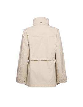 Geox W Claudin Jkt - Emerized Poly Brown Rice