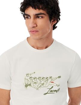 Lacoste Camiseta Tee-Shirts & Cols Roules Farine/F