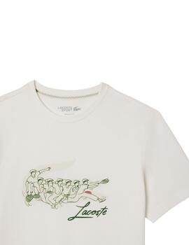 Lacoste Camiseta Tee-Shirts & Cols Roules Farine/F