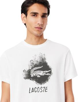 Lacoste Camiseta Tee-Shirts & Cols Roules Blanc