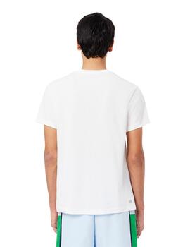 Lacoste Camiseta Tee-Shirts & Cols Roules Blanc