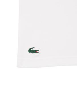 Lacoste Camiseta Tee-Shirts & Cols Roules Blanc