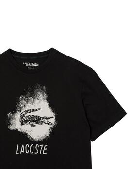 Lacoste Camiseta Tee-Shirts & Cols Roules Noir