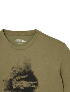 Lacoste Camiseta Tee-Shirts & Cols Roules Kaki