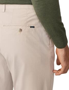 Hackett Trousers Linen Beige