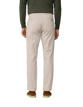 Hackett Trousers Linen Beige