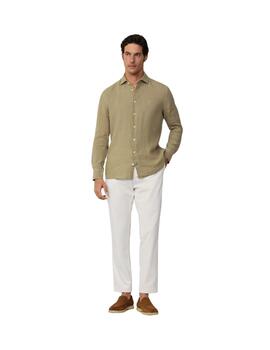 Hackett Shirt Light Khaki Gre