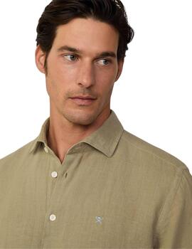 Hackett Shirt Light Khaki Gre