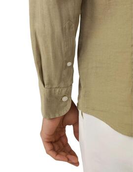 Hackett Shirt Light Khaki Gre