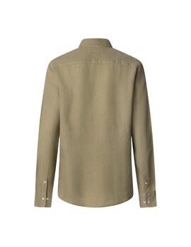 Hackett Shirt Light Khaki Gre