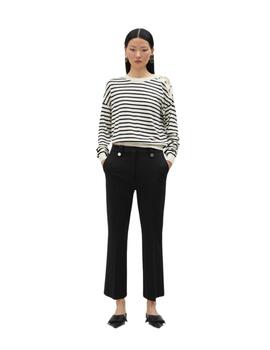 Lola Casademunt Pantalon Campanita Slim Negro